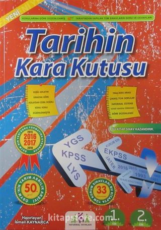 2016 Tarihin Kara Kutusu Soru Bankası (1 ve 2 Cilt Tek Kitapta)