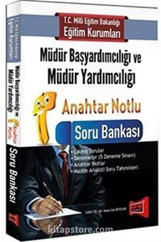 MEB Müdür Başyardımcılığı ve Müdür Yardımcılığı Anahtar Notlu Soru Bankası