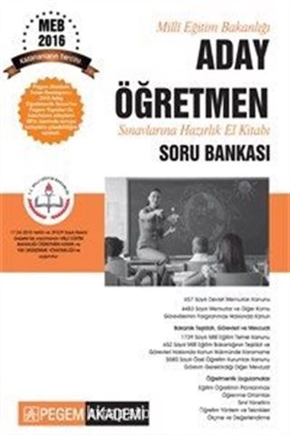 2016 Milli Eğitim Bakanlığı Aday Öğretmen Sınavlarına Hazırlık Soru Bankası