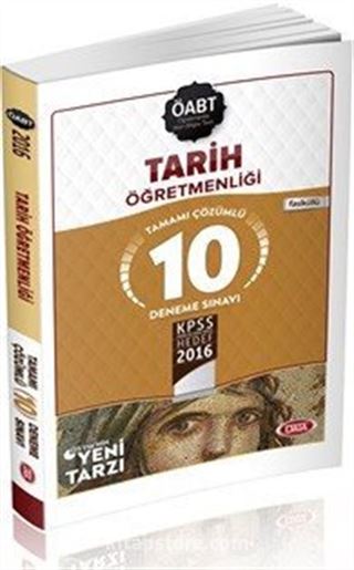 2016 KPSS ÖABT Tarih Öğretmenliği Tamamı Çözümlü 10 Deneme Sınavı