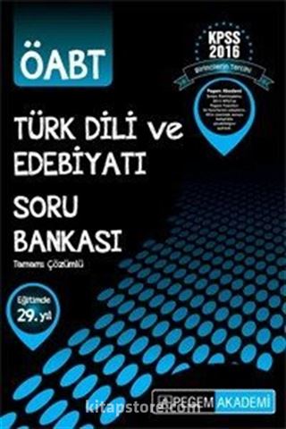 2016 KPSS ÖABT Türk Dili ve Edebiyatı Tamamı Çözümlü Soru Bankası