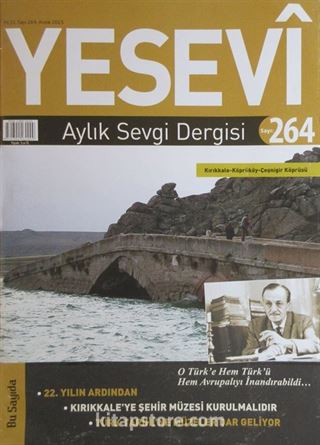 Yesevi Aylık Sevgi Dergisi Sayı: 264 Aralık 2015