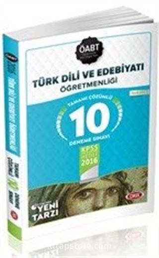 2016 KPSS ÖABT Türk Dili Ve Edebiyatı Öğretmenliği Tamamı Çözümlü 10 Deneme Sınavı