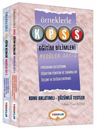 Örneklerle KPSS Eğitim Bilimleri Modüler Set (Konu Anlatımlı - Çözümlü Testler)