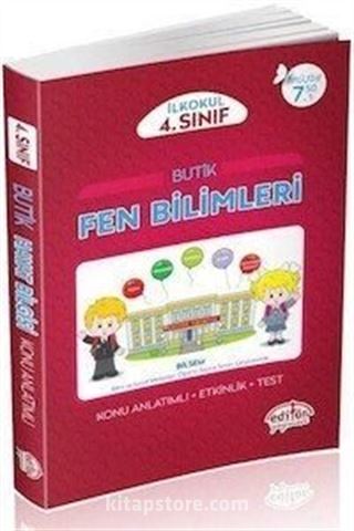 4. Sınıf Butik Fen Bilimleri Konu Anlatımlı - Etkinlik - Test