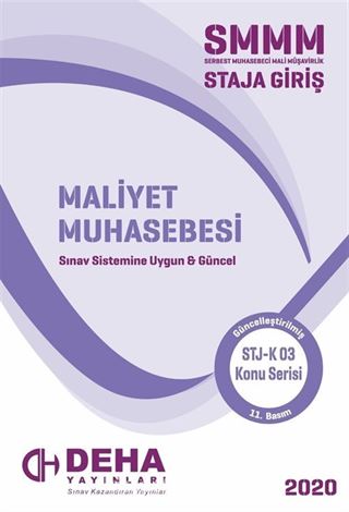 2020 Serbest Muhasebeci Mali Müşavirlik Staja Giriş - Maliyet Muhasebesi