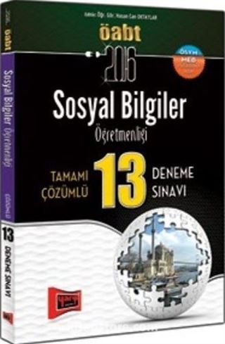 2016 ÖABT Sosyal Bilgiler Öğretmenliği Tamamı Çözümlü 13 Deneme Sınavı