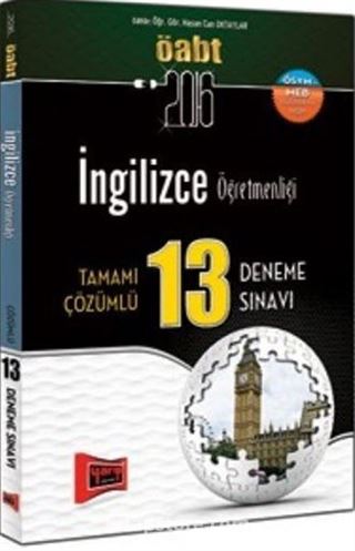 2016 ÖABT İngilizce Öğretmenliği Tamamı Çözümlü 13 Deneme Sınavı