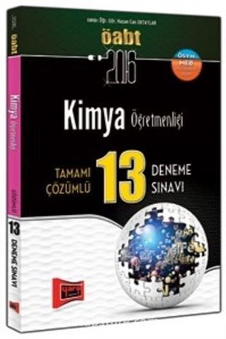 2016 ÖABT Kimya Öğretmenliği Tamamı Çözümlü 13 Deneme Sınavı