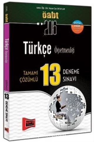 2016 ÖABT Türkçe Öğretmenliği Tamamı Çözümlü 13 Deneme Sınavı