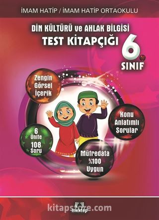 6. Sınıf Din Kültürü ve Ahlak Bilgisi Test Kitabı