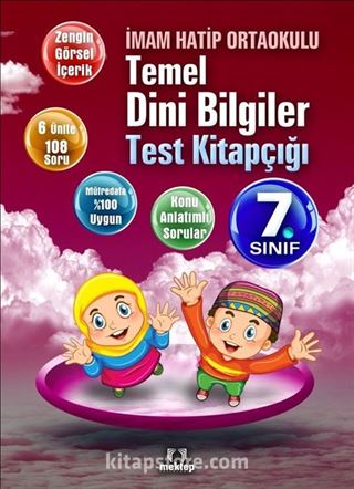 7. Sınıf Temel Dini Bilgiler Test Kitapçığı