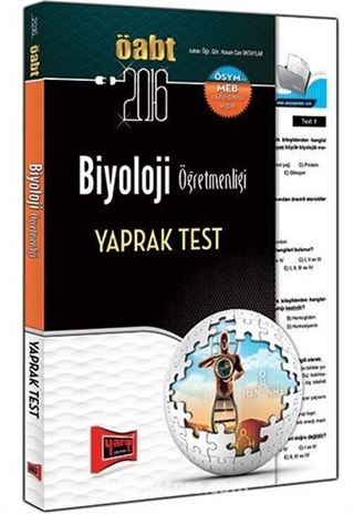 2016 ÖABT Biyoloji Öğretmenliği Yaprak Test