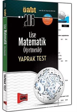 2016 ÖABT Lise Matematik Öğretmenliği Yaprak Test