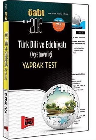 2016 ÖABT Türk Dili Ve Edebiyatı Öğretmenliği Yaprak Test