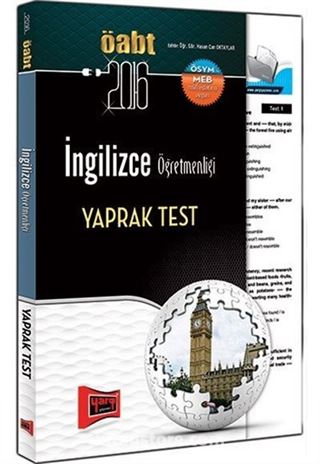 2016 ÖABT İngilizce Öğretmenliği Yaprak Test