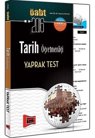 2016 ÖABT Tarih Öğretmenliği Yaprak Test