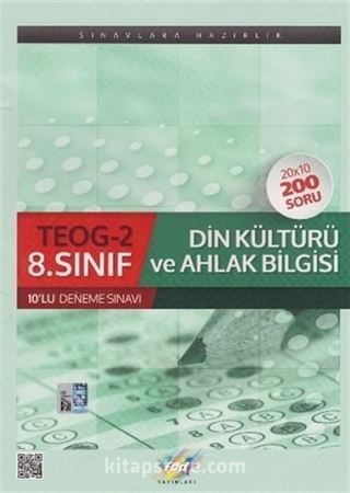 8. Sınıf TEOG 2 Din Kültürü ve Ahlak Bilgisi Çözümlü 10 Deneme