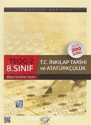 8. Sınıf TEOG 2 T.C. İnkılap Tarihi ve Atatürkçülük Çözümlü 10 Deneme