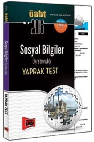 2016 ÖABT Sosyal Bilgiler Öğretmenliği Yaprak Test