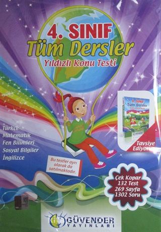 4. Sınıf Tüm Dersler Yıldızlı Konu Testi