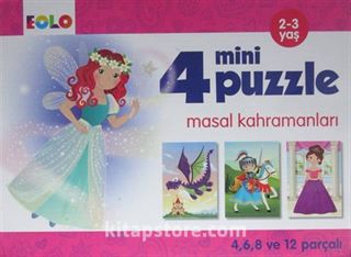 4 Mini Puzzle Masal Kahramanları (2-3 Yaş)