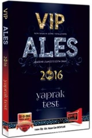 2016 ALES VIP Yaprak Test