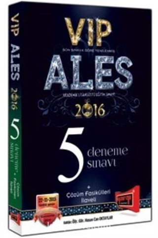 2016 ALES VIP Çözümlü 5 Deneme Sınavı + Çözüm Fasikülleri İlaveli