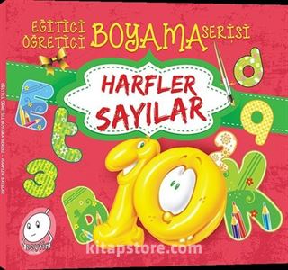 Eğitici Öğretici Boyama Harfler Sayılar