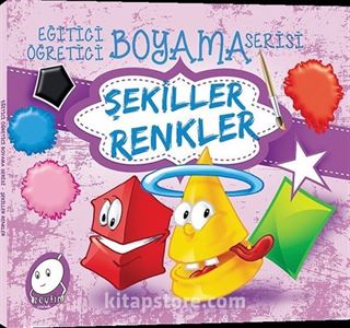 Eğitici Öğretici Boyama Şekiller Renkler