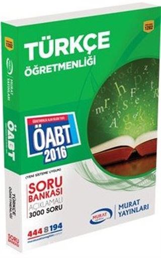 2016 ÖABT Türkçe Öğretmenliği Soru Bankası