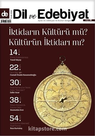 Dil ve Edebiyat Aylık Dil ve Edebiyat Kültür Dergisi Sayı:85 Ocak 2016