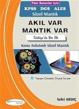 2016 KPSS DGS ALES Akıl Var Mantık Var Sözel Mantık Konu Anlatımlı