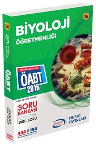 2016 ÖABT Biyoloji Öğretmenliği Soru Bankası