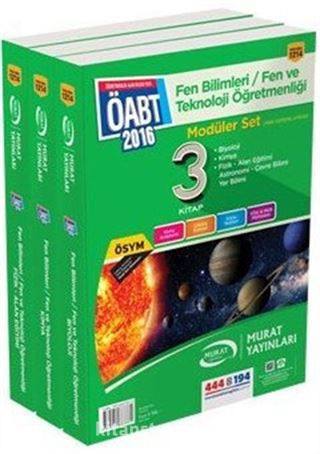 2016 ÖABT Modüler Set Fen Bilimleri / Fen ve Teknoloji Öğretmenliği (3 Kitap)