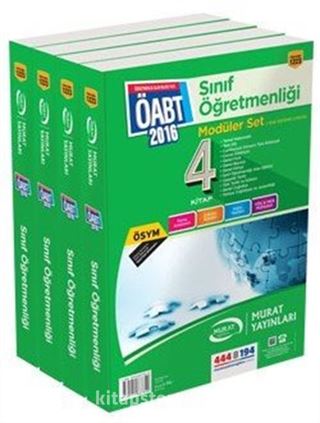 2016 ÖABT Modüler Sınıf Öğretmenliği Seti (4 Kitap)