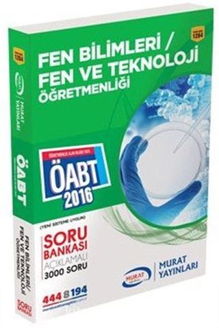 2016 ÖABT Fen Bilimleri / Fen ve Teknoloji Öğretmenliği Soru Bankası