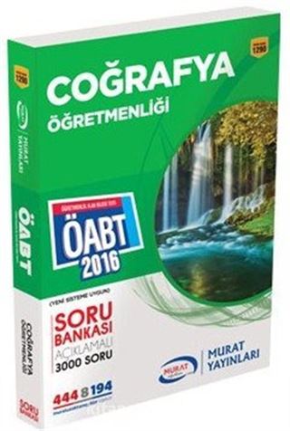 2016 ÖABT Coğrafya Öğretmenliği Soru Bankası