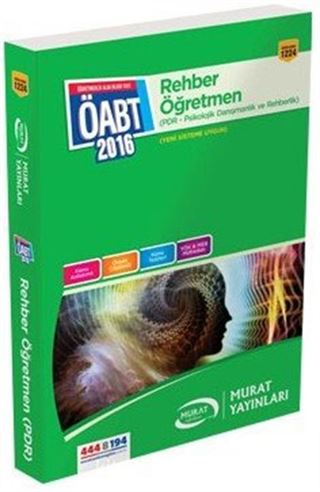 2016 KPSS ÖABT Rehber Öğretmen PDR - Psikolojik Danışmanlık ve Rehberlik