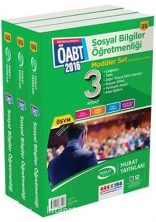 2016 ÖABT Sosyal Bilgiler Öğretmenliği Modüler Set (3 Kitap)