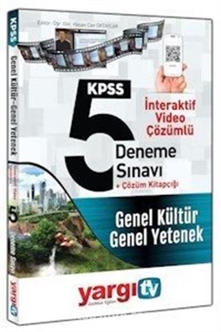 2016 KPSS Genel Kültür Genel Yetenek İnteraktif Video Çözümlü 5 Deneme Sınavı