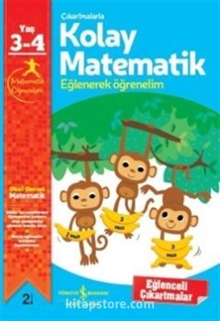 Çıkartmalarla Kolay Matematik (3-4 Yaş)