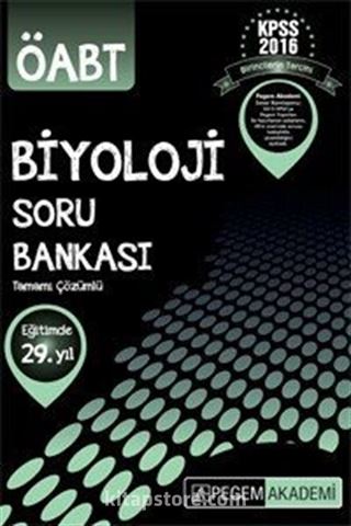 2016 KPSS ÖABT Biyoloji Tamamı Çözümlü Soru Bankası