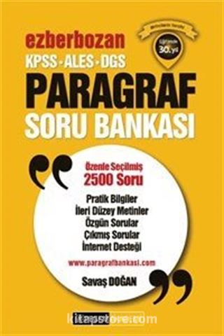 2016 KPSS-ALES-DGS Ezberbozan Paragraf Soru Bankası