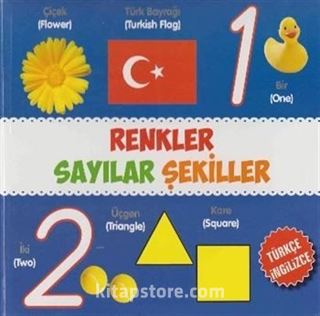 Renkler Sayılar Şekiller (Türkçe-İngilizce)