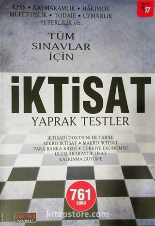 2017 Tüm Sınavlar İçin İktisat Yaprak Testler