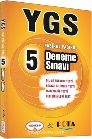 YGS 5 Deneme Sınavı (Fasikül Fasikül)