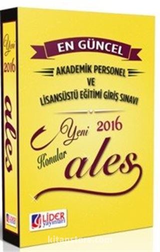 2016 ALES Konu Anlatımlı ( ALS-111)