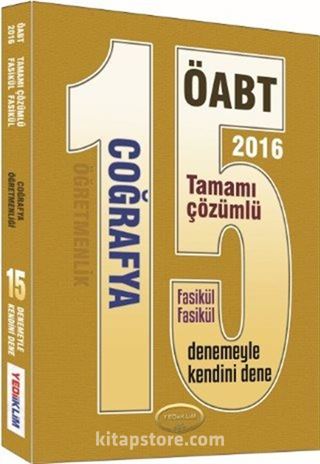 2016 ÖABT Coğrafya Öğretmenliği 15 Tamamı Çözümlü Fasikül Deneme