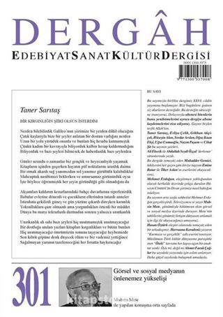 Dergah Edebiyat Sanat Kültür Dergisi Sayı:301 Mart 2015